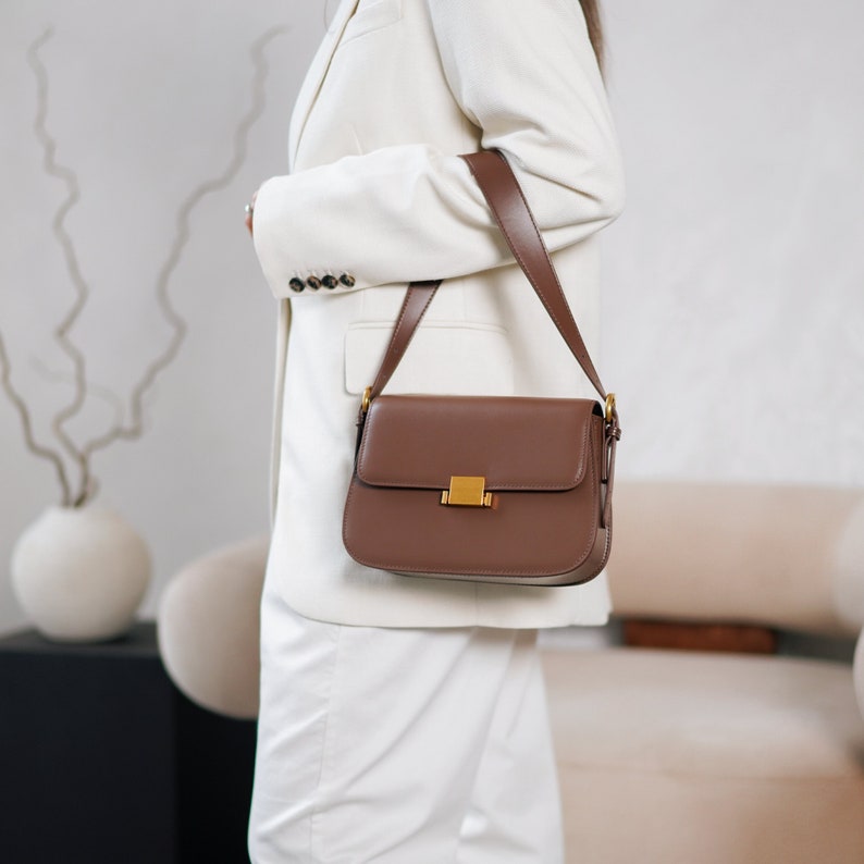 Leather Handbag for Women, Leather Crossbody Purse Bag, Leather Shoulder bag Elegant Gift for her GRACE Leather bag zdjęcie 1