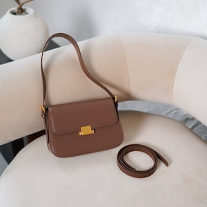 Leather Handbag for Women, Leather Crossbody Purse Bag, Leather Shoulder bag Elegant Gift for her GRACE Leather bag zdjęcie 3