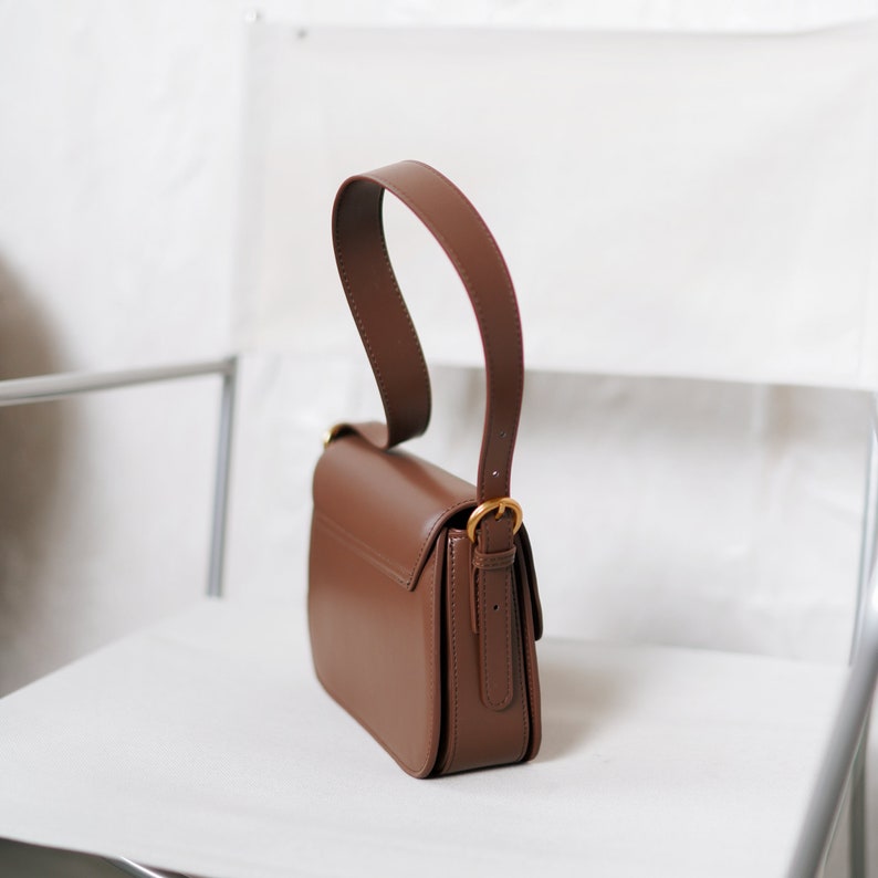 Leather Handbag for Women, Leather Crossbody Purse Bag, Leather Shoulder bag Elegant Gift for her GRACE Leather bag zdjęcie 6