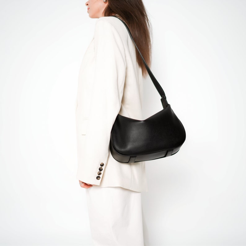 Soft Leather Crossbody Bag, Leather Sling Bag Zipper, Women Leather Shoulder Bag, Handbag for everyday, Gift for Her zdjęcie 8