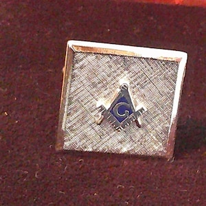 Vintage Fraternal Freemasonry Ansons Sterling Silver Cufflinks Mason Masonic