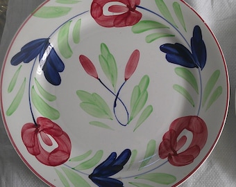 Antique Nimy Belgium Plate Set: Imperiale Et Royale Adams Rose, 9-3/4"