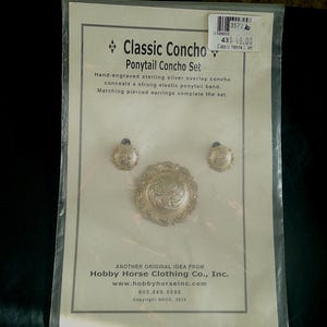 Horse Hair Silver Conchos - Etsy display picture 3