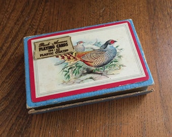 Vintage Pheasant Deck of Playing Cards FREE SHIPPING