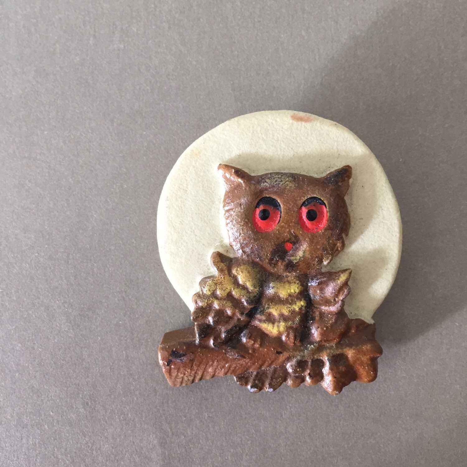 Vintage Owl Brooch Pin FREE SHIPPING
