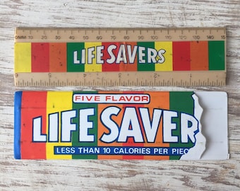 Vintage Life Savers Ruler Promotional Item Promo FREE SHIPPING