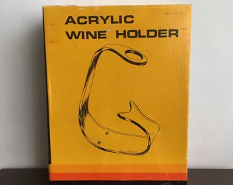 Vintage Acrylic Wine Bottle Holder FREE SHIPPING