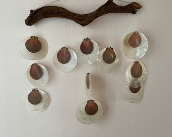 Vintage Driftwood & Shell Wall Hanging FREE SHIPPING