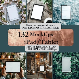 Mockup di tablet per annunci, iPad, pacchetto Printify, oggetto intelligente per creatori, trascina e rilascia per creare, download immediato, utilizzo gratuito