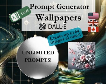 Prompt Generator for DALL-E - Easily create creative background images with the help of Excel, perfect for designers, English