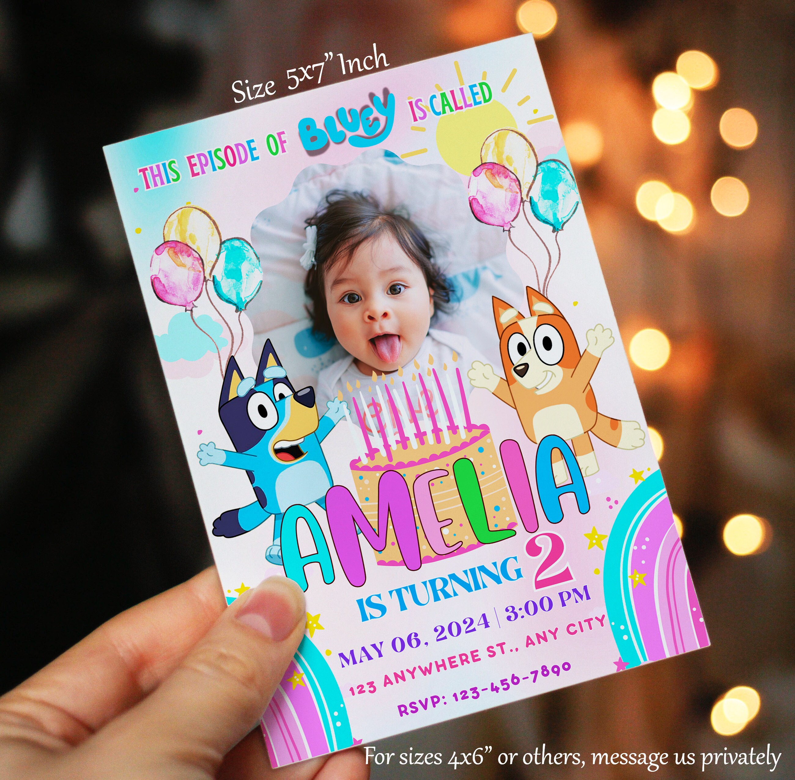 Bluey Printable + Mobile Invite