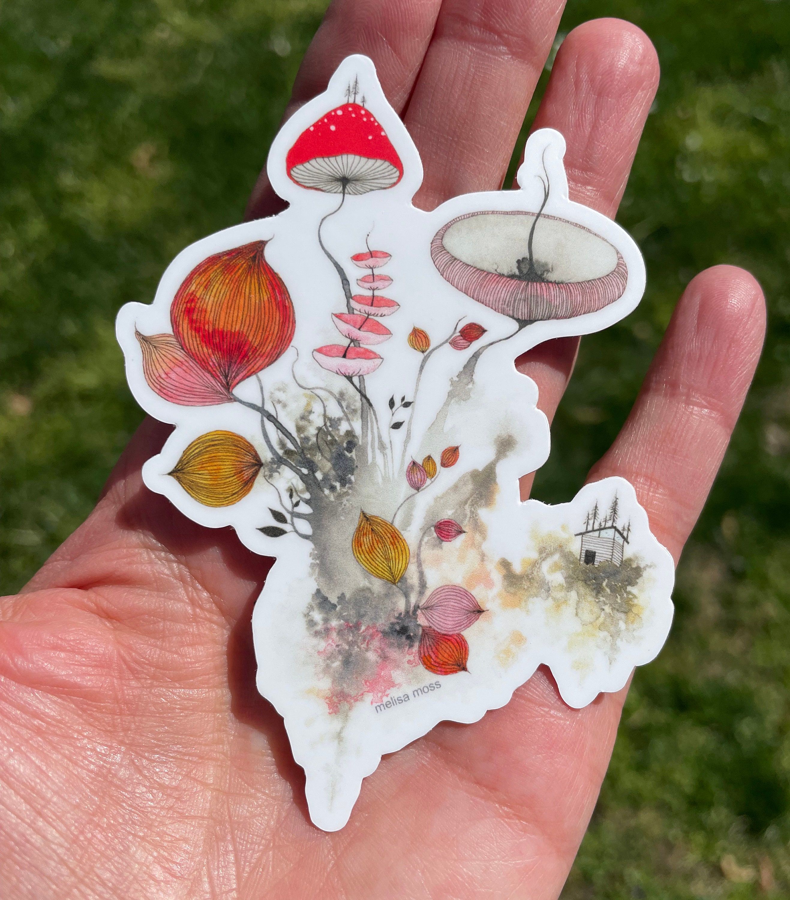our strange & beautiful life - sticker