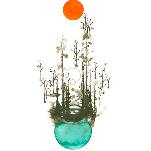 floating on air - note card