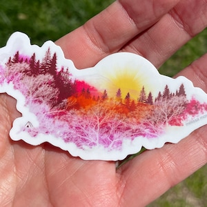 on top of the world - sticker
