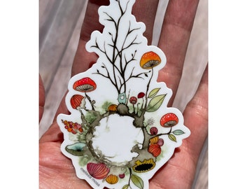 my own little world - sticker