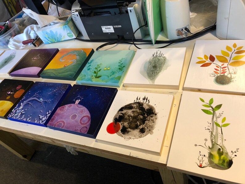 Archival Print on Wood Your Choice of Image. Etsy