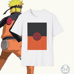 Naruto Uzumaki Anime Graphic T-Shirt | Light Color Tee | Minimalist | Ninja