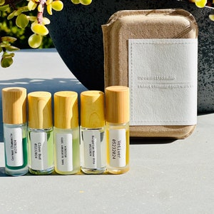 Perfume Roll-on Oil Set 6ml*5, All Natural ,Aromatherapy, Fragrance Roll-on Oil, Rollerball Perfume, Natural Perfume Oils, Essential Oil