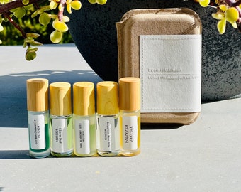 Natural Aromatherapy Roll-On Oil Set, Essential Oil Perfume, 6ml