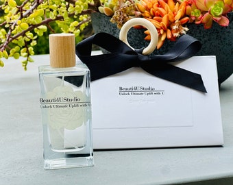 Sandalwood Iris Perfume Spray: Handmade Vegan Organic Fragrance (2.7 oz)