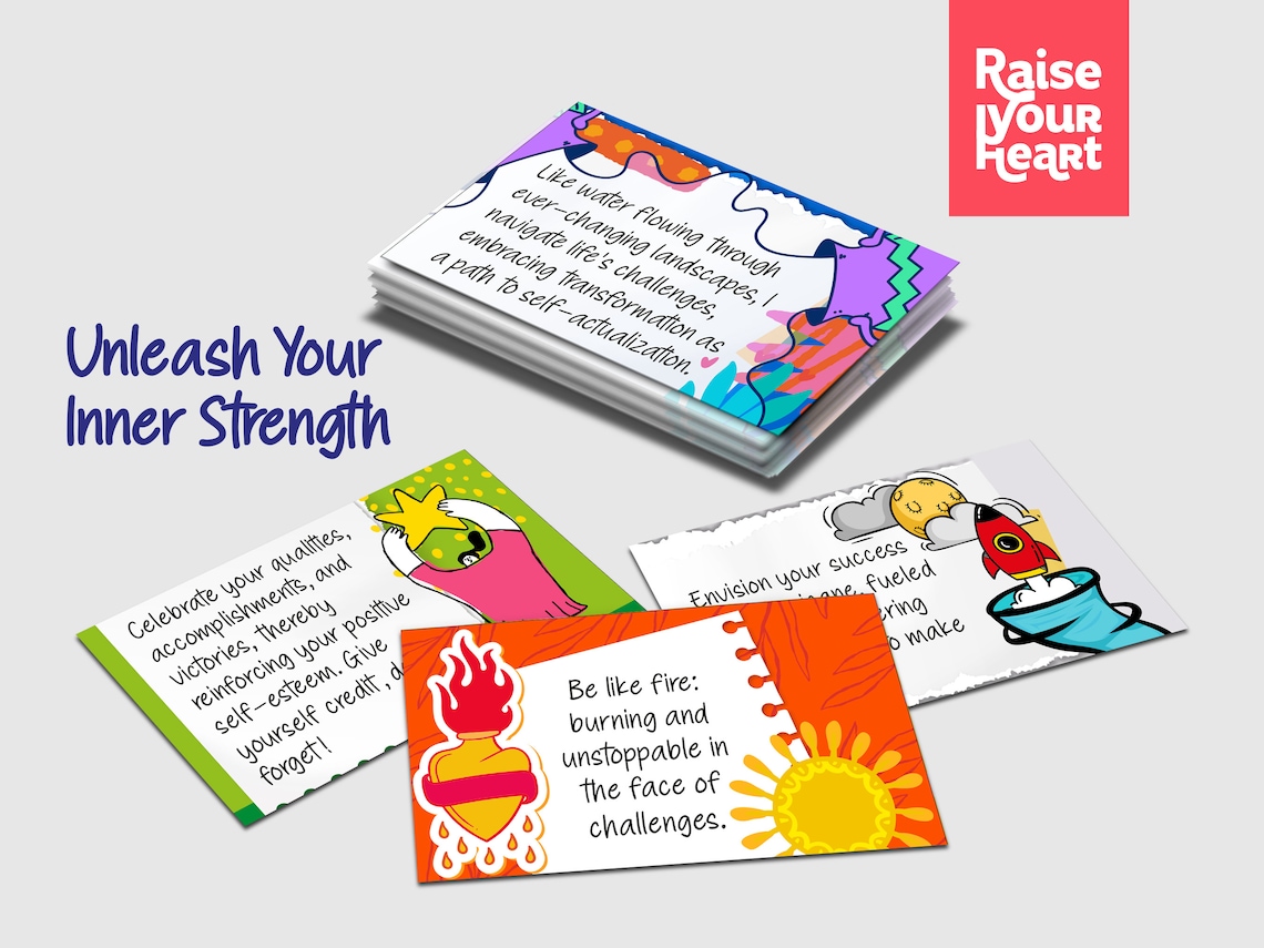Cards for Confidence / Self-esteem / Personal Development / Flashcards ...