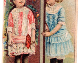 Vintage c.1880's Soapine Kendall Mfg Victorian Trade Card (3 x 4 1/2) - Providence RI