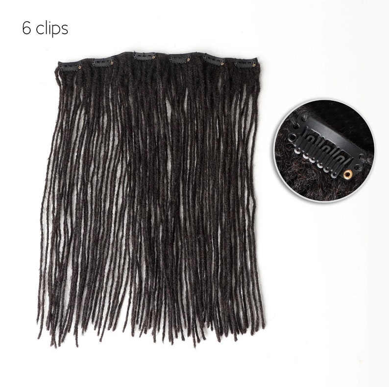 Microlocs Clip-in Extension Loc Set of 5 190 Locs 14-inch Long - Etsy