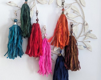 Sari Silk Tassels, Handbag Tassels, Tassels