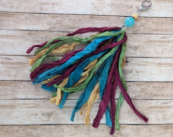 Sari Silk Tassels, Bohemian-Inspired, Shabby Chic