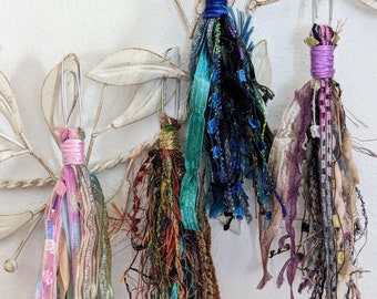 Mixed Fiber Bookmarks,  Planner Bookmarks, Paperclip Bookmark