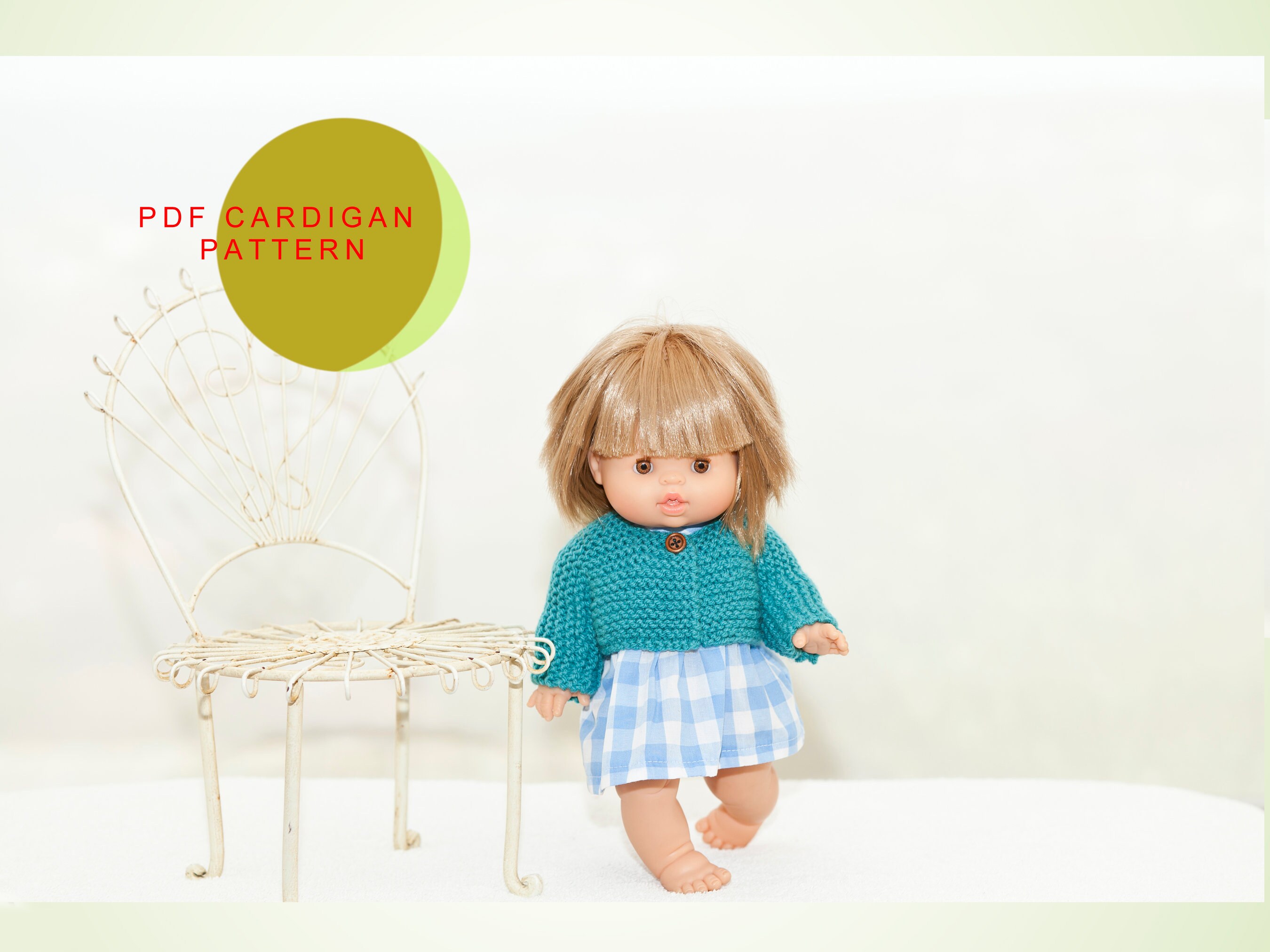 Knitting Pattern for 34 Cm Minikane Doll Sweater and Miniland Etsy