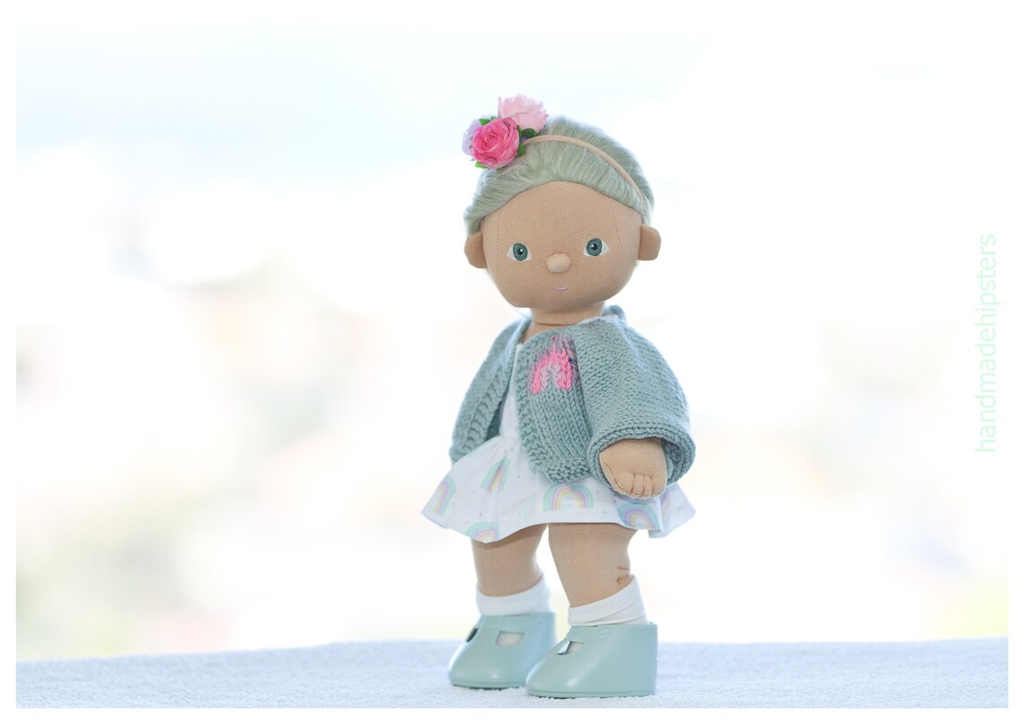 Dinkum Doll Knitting Pattern Pdf Cardigan Digital Download Etsy