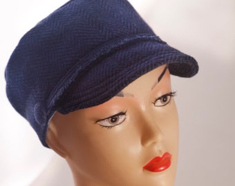 Cappello da strillone modello da cucire cappello da cucito modello pdf berretto berretto rotondo modello fai da te fatto a mano berretto moda completo berretto da baseball PDF taglia unica .pdf