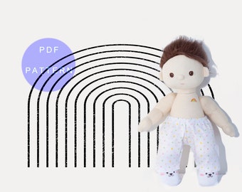 Dinkum doll clothes pattern pdf pants slacks sewing pattern digital download sewn patterns digital sewing pattern .pdf