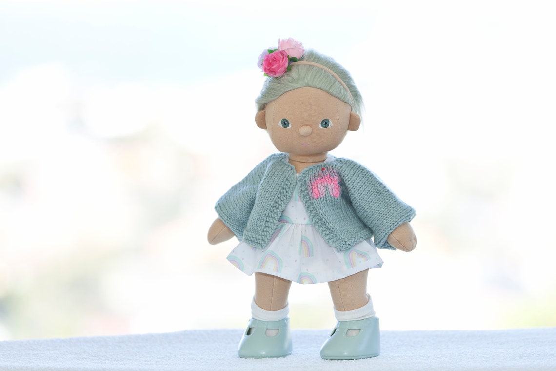 Dinkum Doll Knitting Pattern Pdf Cardigan Digital Download Etsy Australia