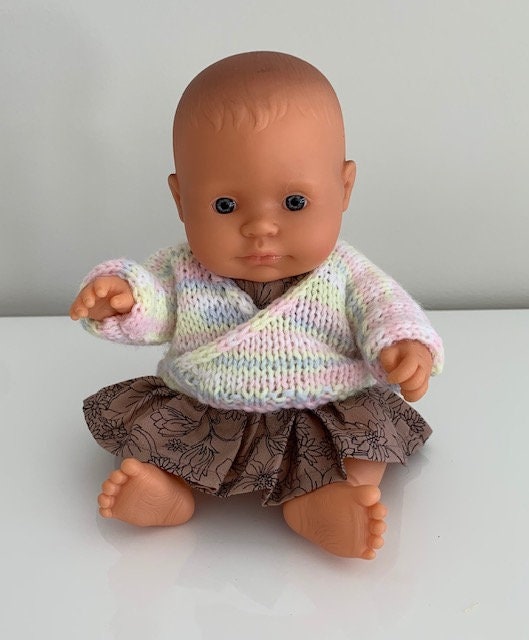 Doll Knitting Pattern to Fit 21cm Miniland Knitting Pattern Etsy