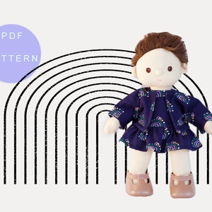 Dinkum doll clothes pattern pdf cardigan jacket for a no front closings can be made with or without lining sewing pattern .pdf