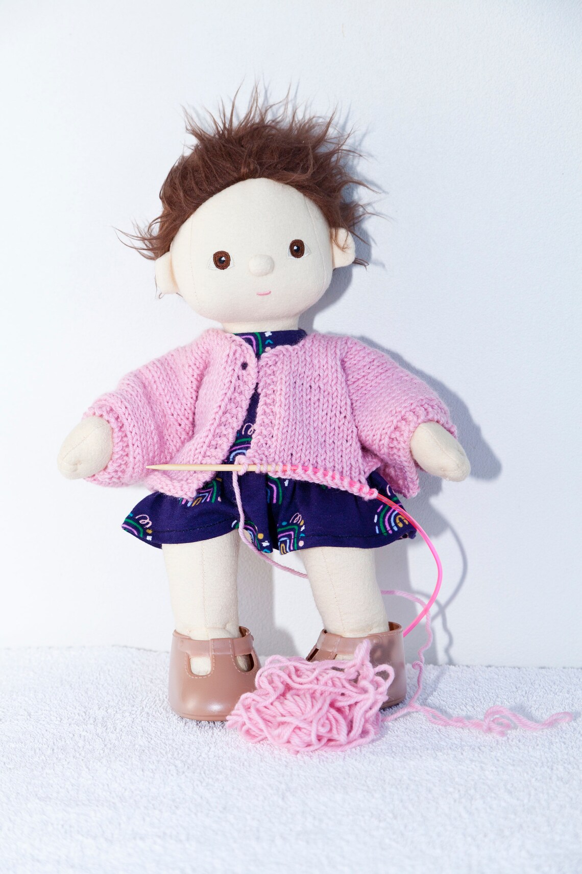Dinkum Doll Knitting Pattern Pdf Cardigan Digital Download Etsy
