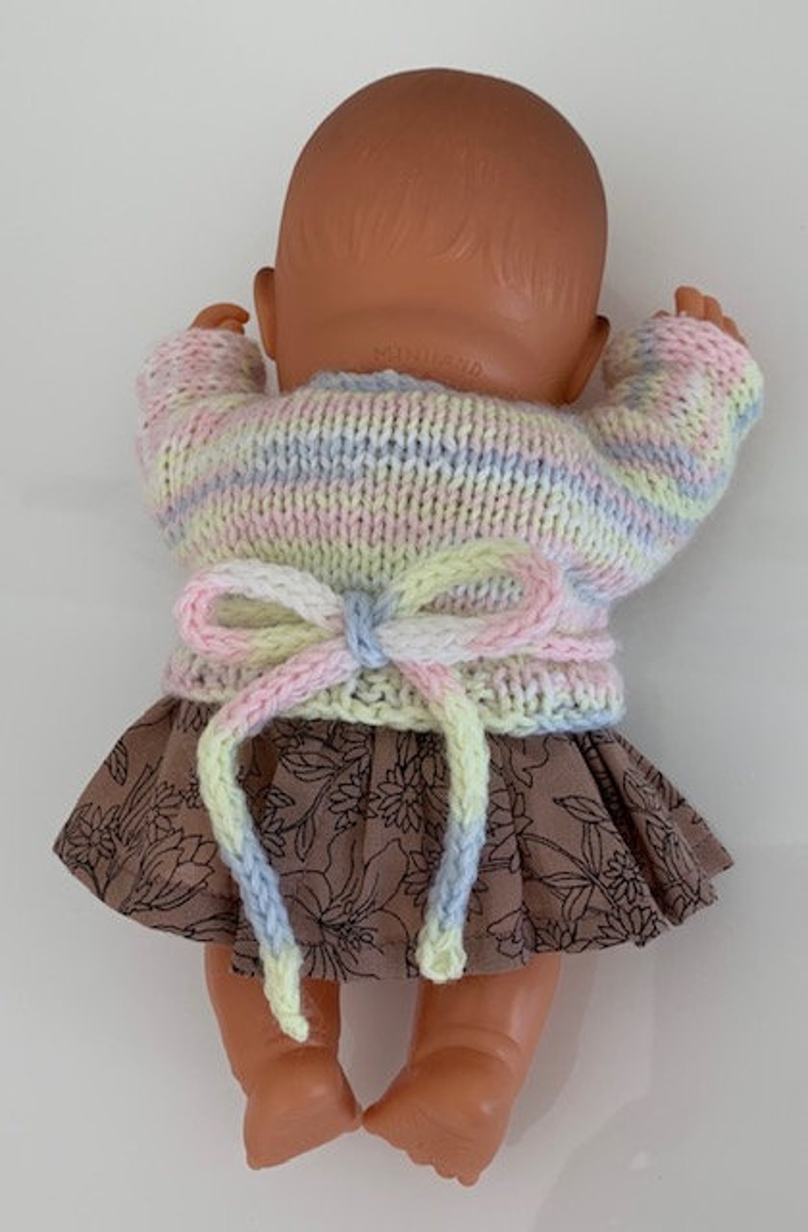 Doll knitting pattern to fit 21cm miniland knitting pattern Etsy España