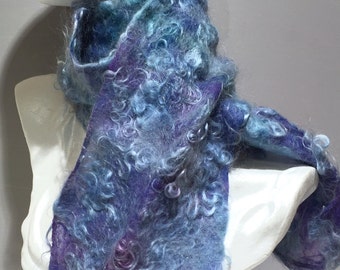 Felting Tutorial, How to Nuno Felt, Felting Instructions, Learn to Wet Felt, Instant Download, wet felted scarf, wet felt wool, nuno felting