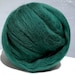 Spruce Green Merino wool roving, Needle Felting wool, Spinning Fiber, dark green merino, green merino roving, weaving