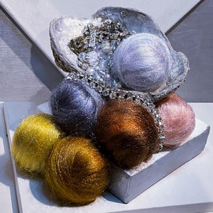 Faux Metallic Firestar Kit “Precious Metals” Reflective Fiber for Spinning & Felting (3 oz)