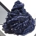 Slate blue Beaded thick thin Handspun yarn "Dusk" Handpainted Slate blue grey green purple, Merino Silk Blend Knitting, Crochet Weaving yarn