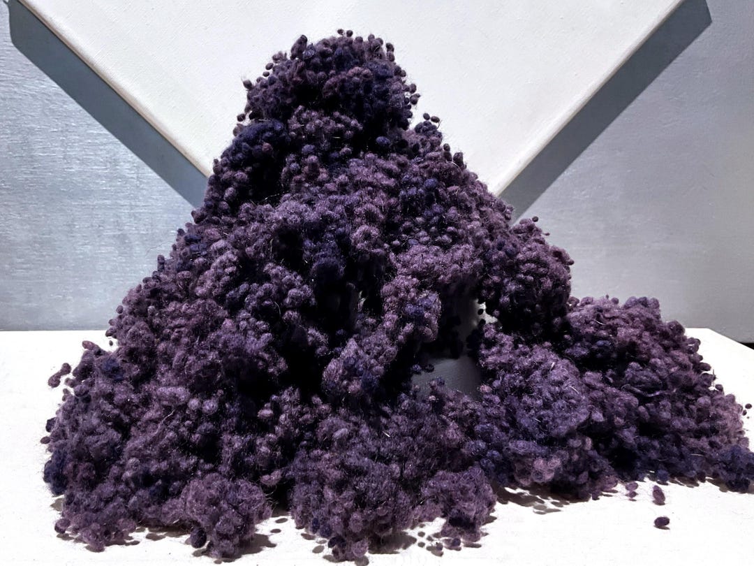 Nimbostratus Blue Violet Wool Nepps: Hand-dyed Nubby Fiber for Felting ...