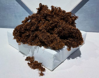 Sparkly, Rust, Copper Faux Locks  “Bronze Age”.25, .5 oz & 1oz., creates texture in fiber art surfaces, eco friendly fibers, so versatile!