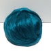 Teal Bamboo roving, Felting Spinning, vegan fiber silk alternative, nuno needle felt, teal roving, blue green, blue