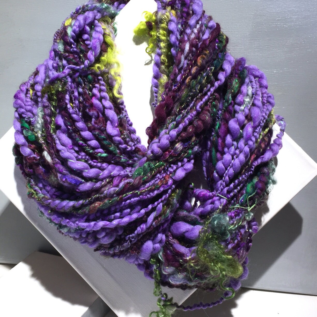 handspun art yarn club wilde garden yarn club thick and thin super bulky art yarn free ship us big knitting crochet saori weaving yarn - Wilde Garden handspun art yarn club wilde garden yarn club thick and thin super bulky art yarn free ship us big knitting crochet saori weaving yarn - Wilde Garden