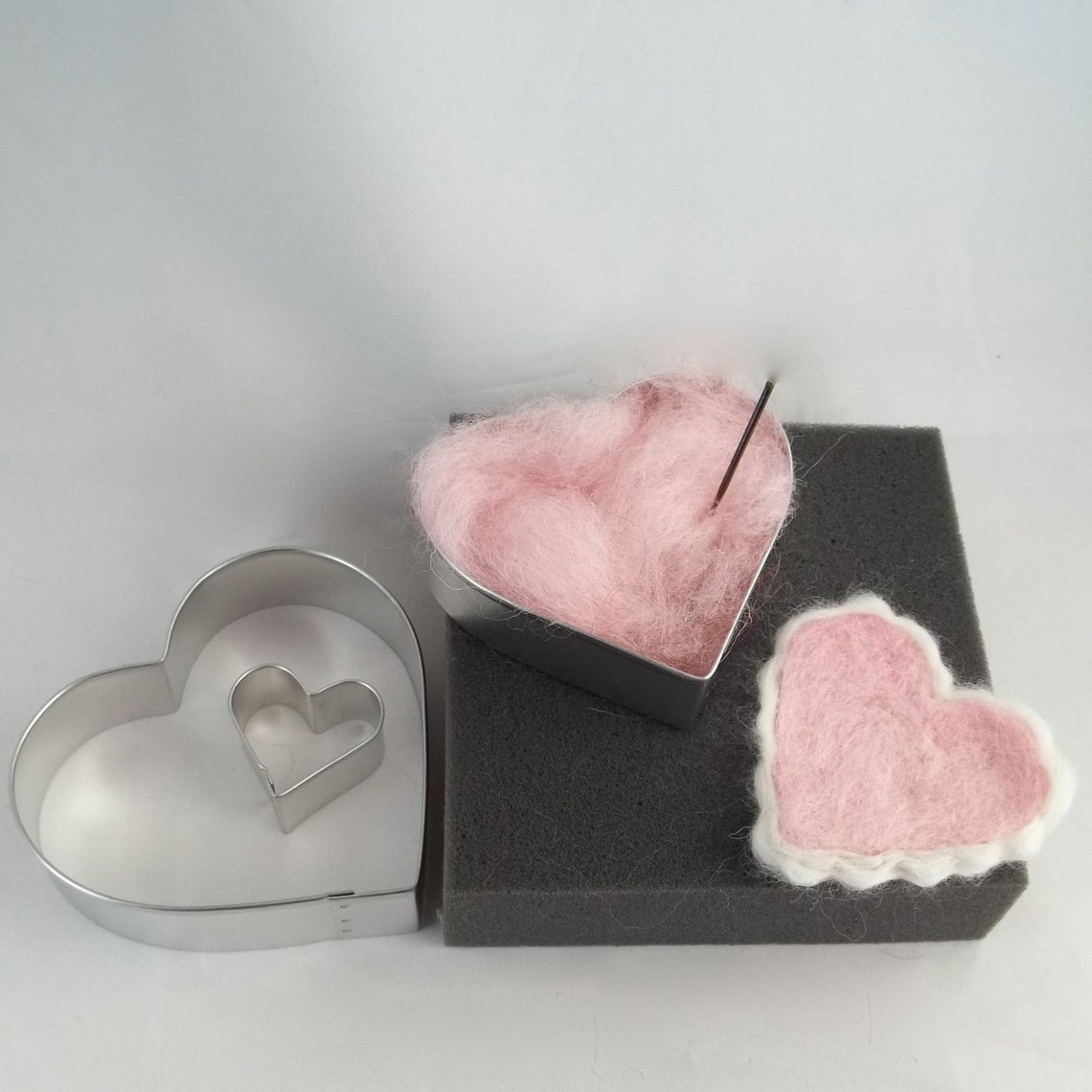 Needle Felting with cookie cutters DIY pattern Tutorial Etsy