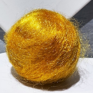 Apricot Firestar, Needle Felting, Spinning Fiber, roving, .5 oz, bright gold, warm gold, orange gold