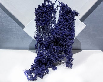 Sparkly Violet, Cotton Faux Locks  “Starlight”.25, .5 oz & 1oz., creates texture in fiber art surfaces, eco friendly fibers, so versatile!